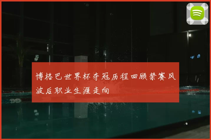 博格巴世界杯夺冠历程回顾禁赛风波后职业生涯走向