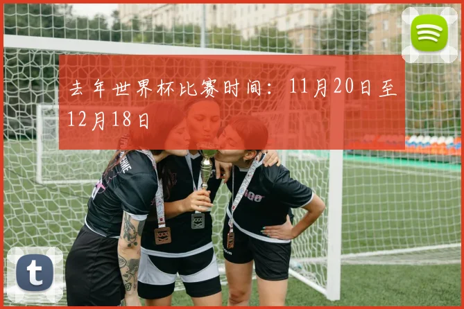 去年世界杯比赛时间:11月20日至12月18日